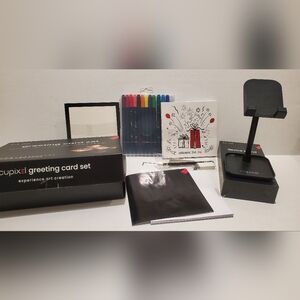 Cupixel Greeting Card Set with Phone Stand and Markers